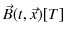 $ \vec{B}(t,\vec{x})[T]$