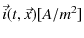 $ \vec{i}(t,\vec{x})[A/m^{2}]$