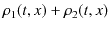 $ \rho_{1}(t,x)+\rho_{2}(t,x)$