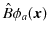 $ \hat{B}\phi_{a}(\bm{x})$