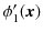 $ \phi'_{1}(\bm{x})$