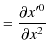 $\displaystyle =\dfrac{\partial x'^{0}}{\partial x^{2}}$